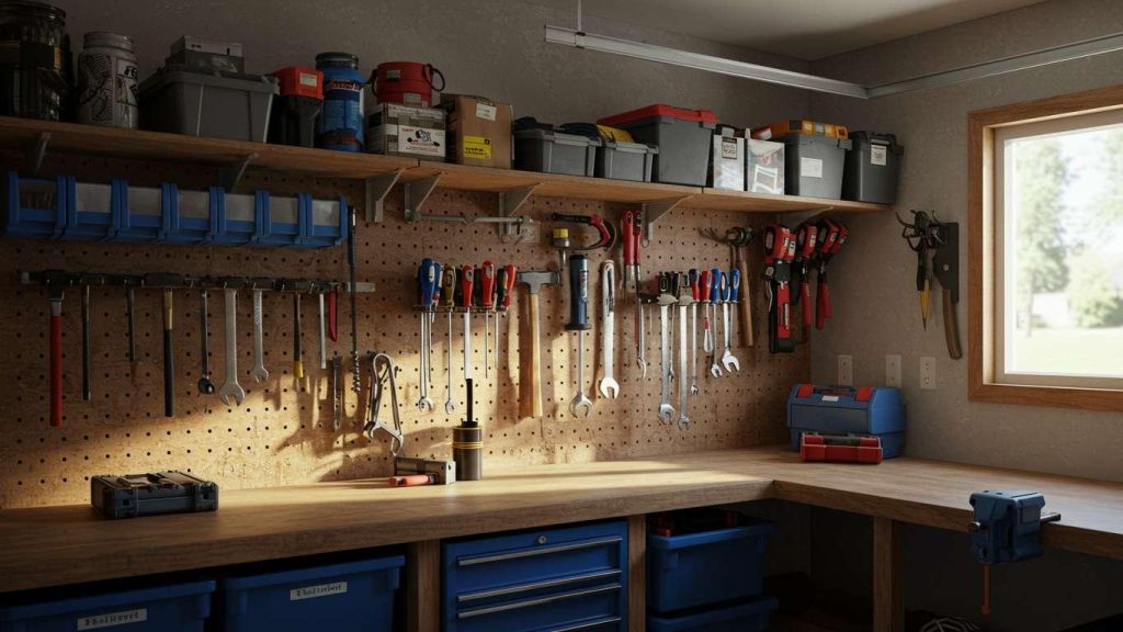 Как организовать хранение инструмента в гараже