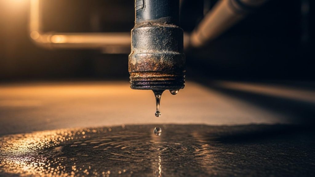 Как устранить течь в водопроводе